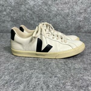 VEJA Campo Low Extra White Black Sneakers Womens 8 EU 39
